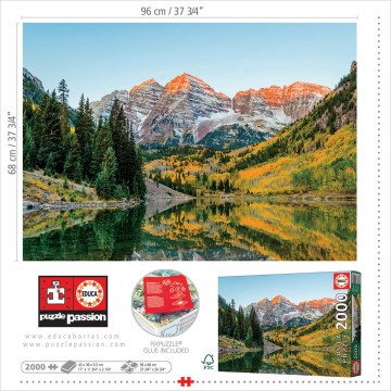 Puzzelwereld legpuzzel educa 19279 maroon bells 2000 stukjes o