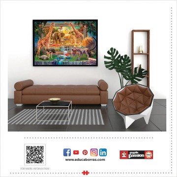 Puzzelwereld legpuzzel educa 19285 het leven in de jungle 4000 stukjes m