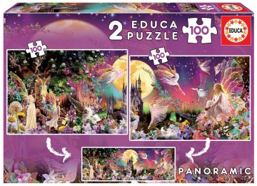 Puzzelwereld legpuzzel educa 19291 fantasia mgl 2x100 stukjes d
