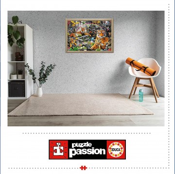 Puzzelwereld legpuzzel educa 19563 stralende jungle 1500 stukjes m