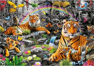 Puzzelwereld legpuzzel educa 19563 stralende jungle 1500 stukjes p