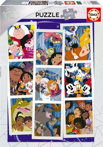 Puzzelwereld legpuzzel educa 19575 collage disney 1000 stukjes d