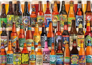 Puzzelwereld legpuzzel educa 19610 ambachtelijke bieren 500 stukjes p