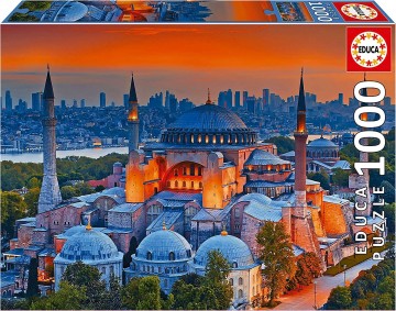 Puzzelwereld legpuzzel educa 19612 blauwe moskee istanbul 1000 stukjes d