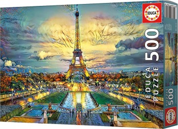 Puzzelwereld legpuzzel educa 19621 eiffeltoren 500 stukjes d1