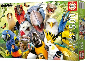 Puzzelwereld legpuzzel educa 19622 het vogeltje komt tevoorschijn 500 stukjes d1