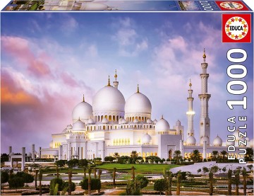 Puzzelwereld legpuzzel educa 19644 grote sjeik zayed moskee 1000 stukjes d