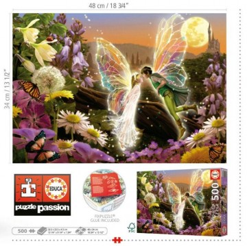 Puzzelwereld legpuzzel educa 19907 de kus 500 stukjes d2