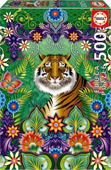 Puzzelwereld legpuzzel educa 19912 bengaalse tijger 500 stukjes f