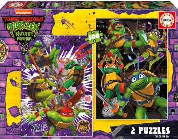 Puzzelwereld legpuzzel educa 19916 ninja turtles 2x500 stukjes f