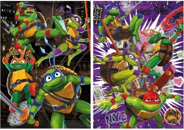 Puzzelwereld legpuzzel educa 19916 ninja turtles 2x500 stukjes p