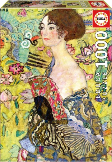 Puzzelwereld legpuzzel educa 19932 dame met waaier 1000 stukjes f