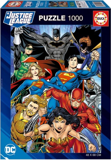 Puzzelwereld legpuzzel educa 19935 justice league dc comics 1000 stukjes f
