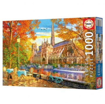 Puzzelwereld legpuzzel educa 19936 herfst bij de notre dame 1000 stukjes r