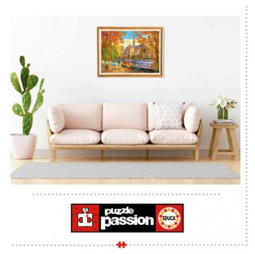 Puzzelwereld legpuzzel educa 19936 herfst bij de notre dame 1000 stukjes s