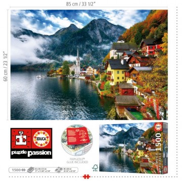 Puzzelwereld legpuzzel educa 19939 hallstadt oostenrijk 1500 stukjes d