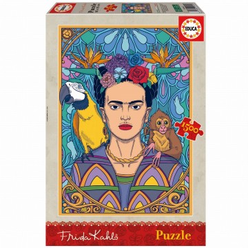 Puzzelwereld legpuzzel educa 19943 frida kahlo 1500 stukjes f