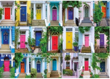 Puzzelwereld legpuzzel educa 20177 deuren notting hill 1000 stukjes p