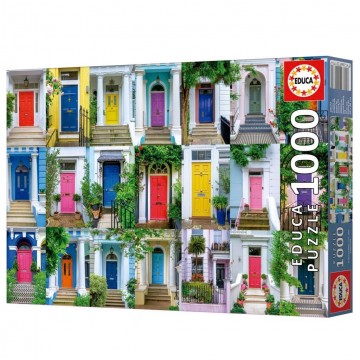 Puzzelwereld legpuzzel educa 20177 deuren notting hill 1000 stukjes r