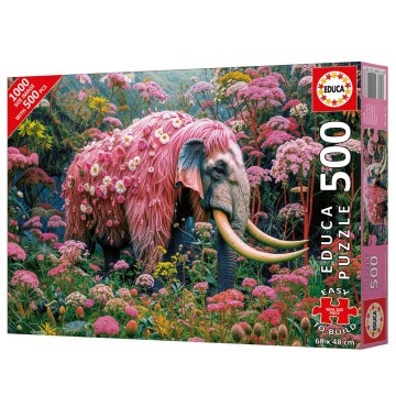 Puzzelwereld legpuzzel educa 20228 bloemen olifant 500 stukjes r