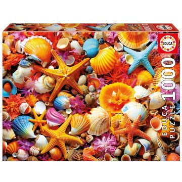 Puzzelwereld legpuzzel educa 20246 schelpencollage 1000 stukjes f