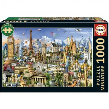 Puzzelwereld legpuzzel educa 20248 symbolen van europa 1000 stukjes miniatuur f