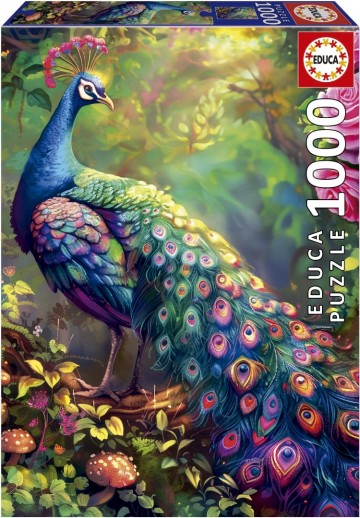 Puzzelwereld legpuzzel educa 20262 pauwentuin 1000 stukjes f