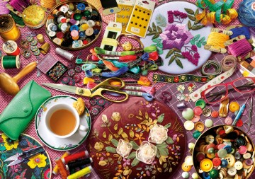 Puzzelwereld legpuzzel educa 20263 naaitafel 2000 stukjes p