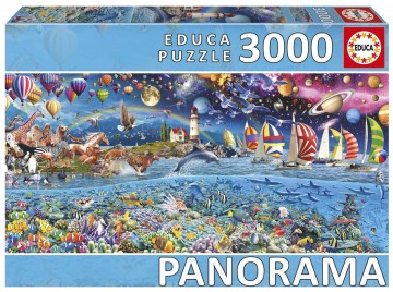 Puzzelwereld legpuzzel educa 20265 life panorama 3000 stukjes f