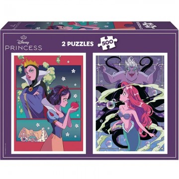 Puzzelwereld legpuzzel educa 20278 disney prinsessen 2x500 stukjes f