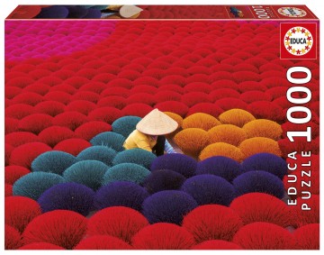 Puzzelwereld legpuzzel educa 20282 het wierook dorp 1000 stukjes f