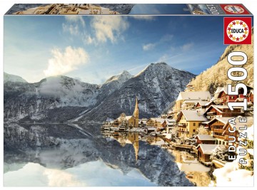 Puzzelwereld legpuzzel educa 20284 hallstatt in de winter 1500 stukjes f