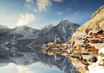 Puzzelwereld legpuzzel educa 20284 hallstatt in de winter 1500 stukjes p