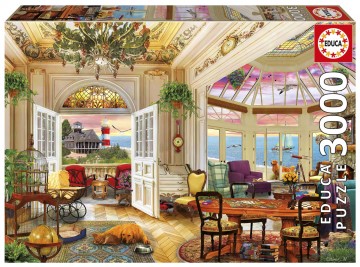 Puzzelwereld legpuzzel educa 20332 leven aan de kust 3000 stukjes f