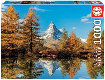Puzzelwereld legpuzzel educa de matterhorn in de herfst 1000 stukjes 17973 f