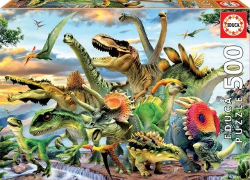 Puzzelwereld legpuzzel educa dinos 500 stukjes 17961 f