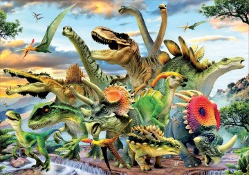 Puzzelwereld legpuzzel educa dinos 500 stukjes 17961 p