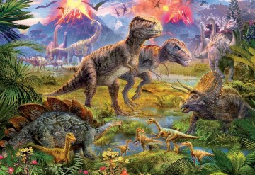 Puzzelwereld legpuzzel educa dinosaurus ontmoeting 500 stukjes 15969 p