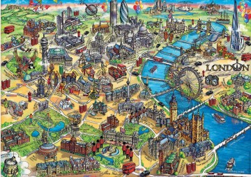 Puzzelwereld legpuzzel educa kaart van londen 500 stukjes 18451 p