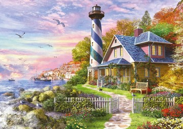 Puzzelwereld legpuzzel educa lighthouse at rock bay 4000 stukjes 17677 p