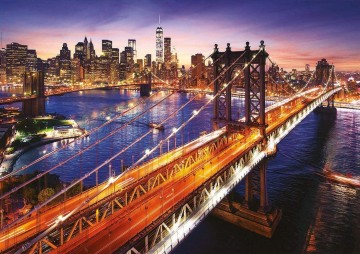 Puzzelwereld legpuzzel educa manhattan bij zonsopgang 3000 stukjes 18508 p