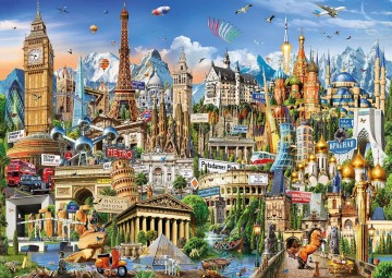 Puzzelwereld legpuzzel educa monumenten van europa 2000 stukjes 17697 p