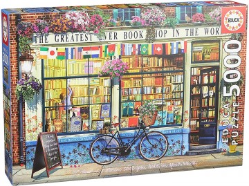 Puzzelwereld legpuzzel educa the greatest bookshop in the world 5000 stukjes 18583 lh