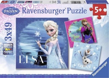 Puzzelwereld legpuzzel elsa anna  olaf ravensburger 92697 3x49 stukjes d   kopie   kopie