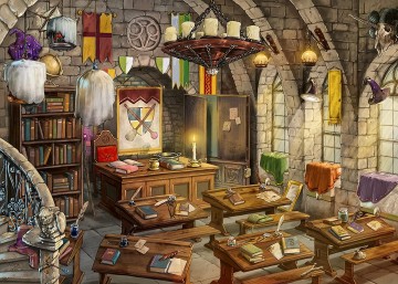 Puzzelwereld legpuzzel escape kids   wizard school  ravensburger 133031 368 stukjes p