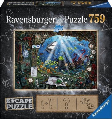 Puzzelwereld legpuzzel escape ravensburger 199594 de onderzeeer 759 stukjes  F