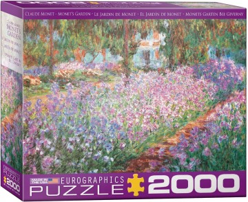 Puzzelwereld legpuzzel eurographics  4908 2000 monets garden 2000 stukjes l