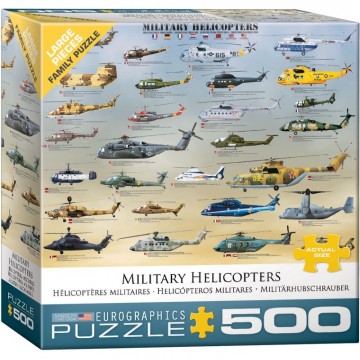 Puzzelwereld legpuzzel eurographics 0088 leger helicopters 500 xl stukjes d