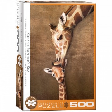 Puzzelwereld legpuzzel eurographics 0301 giraffemoeders kus 500 xl stukjes d