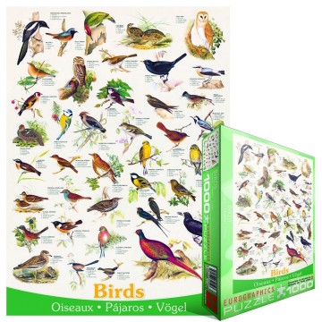 Puzzelwereld legpuzzel eurographics 1259 vogels 1000 stukjes o